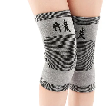 1 Чифт еластични компрессионных ръкави за подкрепа на коляното с бамбуковым въглища-ефективна подкрепа при движение, пробежках, спорта, облекчаване на болки в ставите