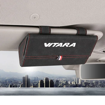 1бр За Suzuki Vitara се Стичат Авто Кутия за очила Държач за съхранение на Автомобилни Слънчеви Очила Калъф притежателя Органайзер Аксесоари За Интериора