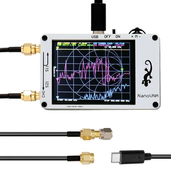 2,8-Инчов Цифров LCD Анализатор Антена HF VHF UHF Със Застояла вълна 50 khz-900 Mhz Измервателен Уред Mini Vector Network Analyzer