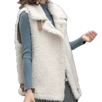 2023 Нова връхни облекла, дамска есенно-зимни върхове, плюшена жилетка Tamb, сако, дамски кожени чанти яке, палто с цип, дамски жилетки