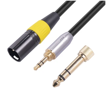 3,5 mm (1/8 инча) Жак за свързване на стереофонического конектор към конектора XLR Аудио Кабел с микрофон и 3.5 мм Жак за стереоразъема аудио кабел 0,3 м