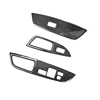 3 бр. за Hyundai Veloster 2011-2017, карбоновое влакна, бутон за включване стеклоподъемника, тампон на табло, тапицерия