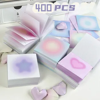 400шт Градиентный 3D материал за любов хартия, бележник за ръчно изработени оригами, плътна хартия, квадратна хартия във формата на рози, канцеларски материали