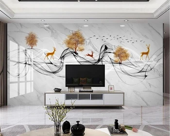 beibehang papel de parede, обичай, нов сив мрамор модел, абстрактни линии, леки луксозни тапети за димен телевизора
