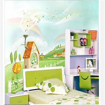 beibehang, обичай 3D детски тапети, cartoony заключване, бебешко легло, фон, стенописи, красотата, стените на дома, papel de parede