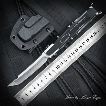 HA Series LO VI 6 Knife Clear Micro Edition OTF Tech Knife Тактически Джобни Ножове EDC за Самозащита От сатинированной стомана D2 Tanto Blade A4