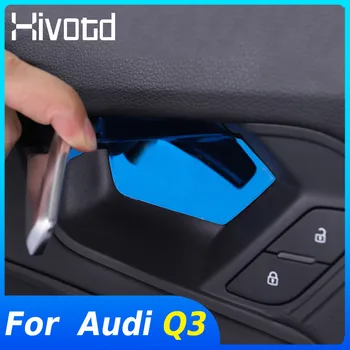 Hivotd За Audi Q3 2019 2020 Аксесоари Вътрешна Врата Купа Дръжка за Украса на Капачки ABS Етикети На Лентата Корнизи За Интериора Стил