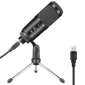 K669 Record RGB кондензаторен микрофон за преносим компютър iPhone, Android, Windows Cardioid Game Студийная запис на вокали Дикторски