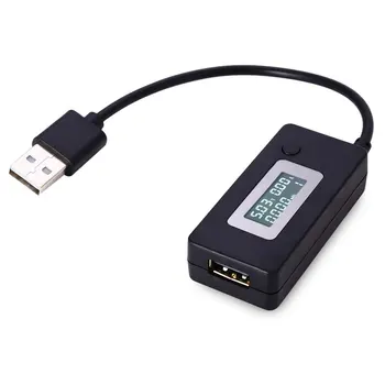 LCD USB детектор, волтметър, амперметър, зарядно устройство, тестер контейнери, измерване на напрежение, ток, зарядно устройство QC2.0 3-15 В