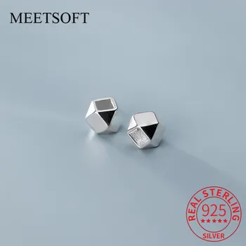 MEETSOFT 5 бр./лот, модни висулки от перли с геометрия от сребро 925 проба, украса за колиета от ръчно изработени аксесоар за гривна
