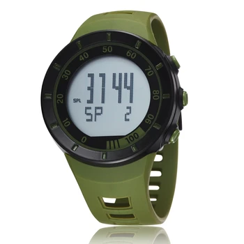 OHSEN LCD дигитален часовник Мъжки, дамски спортни часовници на открито, 50 м Водоустойчивост Модни армейските зелени ръчен часовник с гумена лента, подаръци
