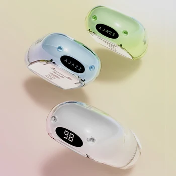 RGB Light Mouse Type-C 800/1200/1600 dpi 2,4 G Bluetooth-съвместима Прозрачна Мишка, Ергономична Безжична Мишка за настолен лаптоп