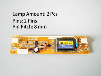 SF-02S2016 2 Лампи за Подсветка LCD CCFL лампи Инверторная Такса Екранната Лента Монитор такса за високо налягане стъпка 3,5 mm + Линия Dupond