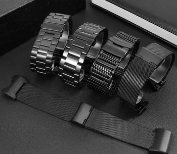 Аксесоари за часа на 24 мм и Каишка за часовник G-SHOCK GWG-1000GB от неръждаема стомана със силикон найлонови гривната Linker Sport