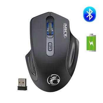 Акумулаторна безжична мишка, Компютърна Bluetooth, Тиха мишка, ергономична мишка на PC Gamer за лаптоп MacBook, детска мишка USB