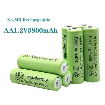 Батерия AA 1.2 V Ni-MH акумулаторна батерия за играчка дистанционно управление, Акумулаторни батерии тип AA 1.2 v 3800mah + безплатна доставка