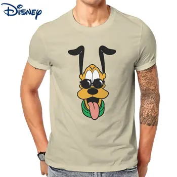 Ежедневна Тениска Disney Mickey Friends Pluto Със Слънчеви Очила, Мъжки Памучен Тениска С Кръгло Деколте, Сладки Тениски С Къс ръкав, Идея за Подарък, Върхове