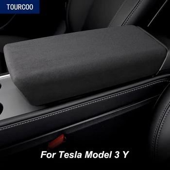 За Tesla, модел 3 Y Централна конзола замшевый подлакътник аксесоари за промяна на интериора