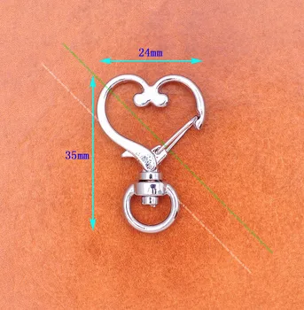 Защелкивающийся кука във формата на сърце, за да предизвика скоби, катарами за ключодържател, закопчалка под формата на омар, куки за колиета, закопчалка под формата на пръстени за ключове, производство със собствените си ръце