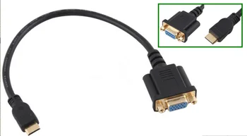 Кабел за HDTV съвместим с гума Mini HDMI и VGA