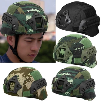 Камуфляжный калъф за тактически военен боен шлем, калъф за ловен спортен шлем CS, дишаща страйкбольный окото капачка, протектор за лов