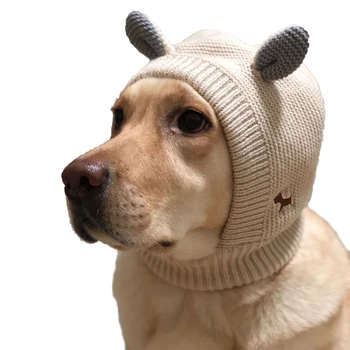 Капачка за кучета, топла шапка, зима-есен, шапка с заячьими уши, Красиви аксесоари за домашни любимци, забавен костюм за кучета, шапка за средни и големи кучета