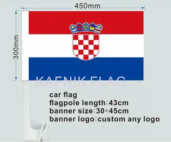 КАФНИК, 30*45 см, Хърватия, прозорец на кола, пилон, украса на автомобил, Безплатна доставка