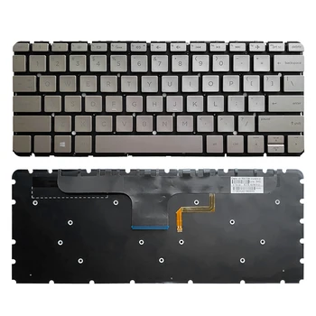 Клавиатура с подсветка 13-AB US за лаптоп HP ENVY 13-AB 13-AB023/024/025 13- AB105TX 13-ab023TU 13-ab026TU 13-AB024TU сребрист цвят TPN-I127