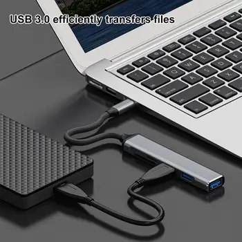 Лека професионална високопроизводителния докинг станция USB Type-C, аксесоари, КОМПЮТЪР, докинг станция за лаптоп, многопортовая