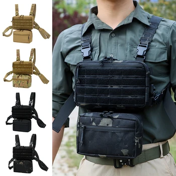 Ловен елек 1000D Тактическа нагрудная инсталиране на Микро шасито чанта H Колан, M4, AK Кражби поставяне на Аксесоари за еърсофт оръжия пейнтбола