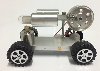 модел на двигателя външно горене, микрогенератор, количка, модел на парен двигател, образователна играчка