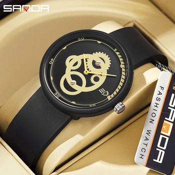 На BIANA висок клас марка, дамски модни аналогови кварцови часовници със силиконова лента, мъжки и бейзболни, спортни водоустойчив персонализирани ръчен часовник
