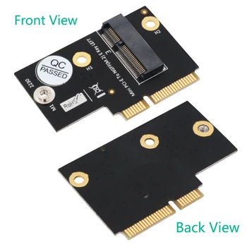 Най-новата версия на M. 2 NGFF key E адаптер Mini PCI-E половин размер за карти WiFi6 AX200, 9260, 8265, 8260, 7265 и модели Y510P