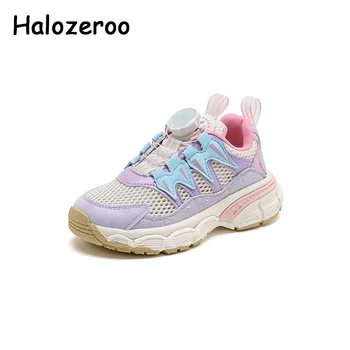 Нови детски спортни маратонки Розови обувки за малки момичета, детски маркови масивни обувки, ежедневни обувки, без закопчалка за момчета, летни маратонки от окото