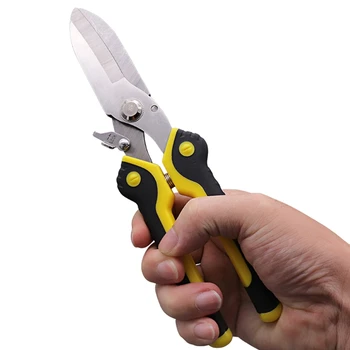 Ножици За Рязане на Желязо, Ножици За Рязане на Ламарина с висока товароносимост Промишлен Нож с Дебелина 4 мм Безопасно Заключване имат противоплъзгаща се Дръжка
