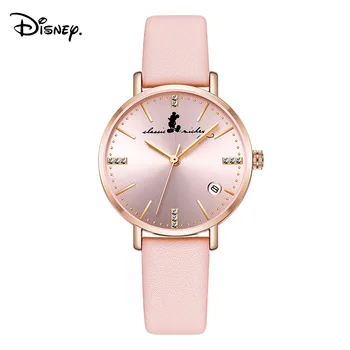 Официални дамски модни ежедневни Японски кварцов ръчен часовник Micky Minnie Mouse Rhinstone, младежки дамски часовници за момичета