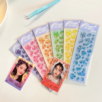 Пълен комплект корейски лазерни вана прозрачни декоративни стикери САМ Албум за изрезки Idol Card Албум деко Хартия етикети Материал