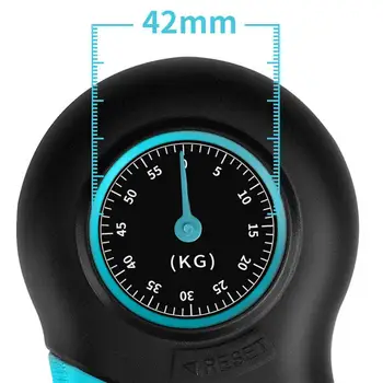 Ръчни дръжки 0-55 кг Ръчна показалка Ръчно заснемане на Измерител на Силата на Инструмент за Измерване Преносимо Оборудване за фитнес