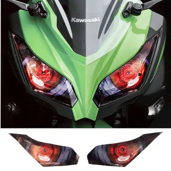 Стикер на фаровете на мотора, защита на светлина, стикер на предния обтекател, фолио за украса на kawasaki Ninja 250 Ninja 300