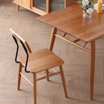 Стол за подкрепа на долната част на гърба, Банкетна Ергономични дизайнерски реплика, салон гримьор, хол, стол за почивка, дървен шезлонг, скандинавски мебели
